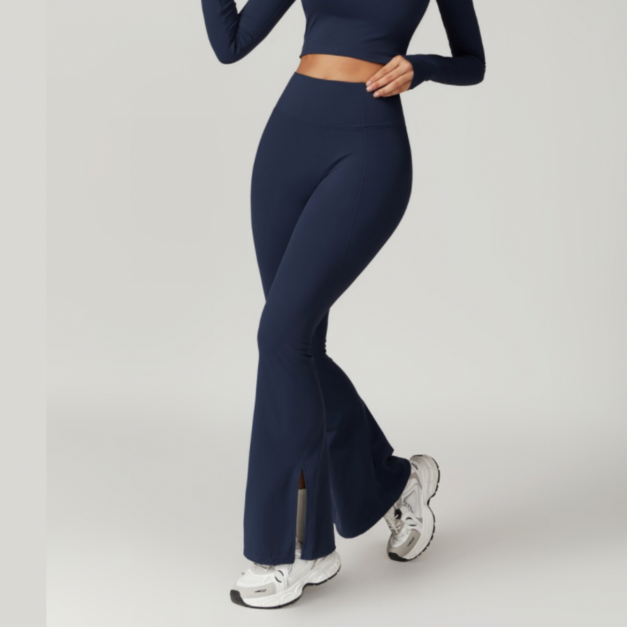 CAMILA Stylish Flared Legging - Navy