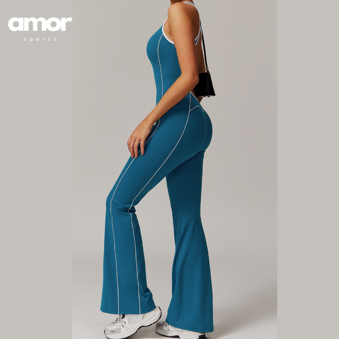 CLARA Premium Chic Jumpsuit - Blue