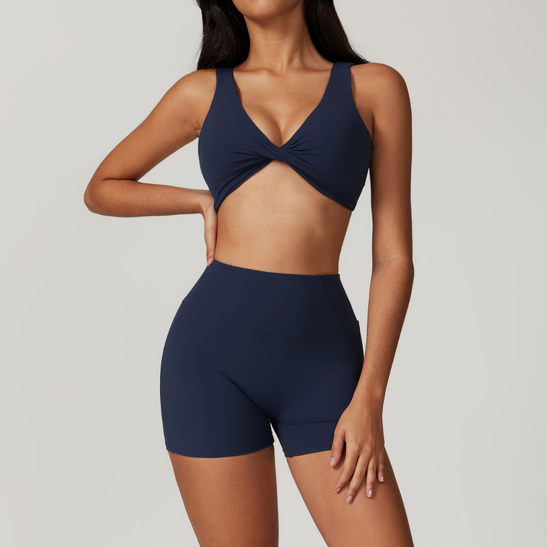 CAMILA Sexy Style Summer Short Set - Navy