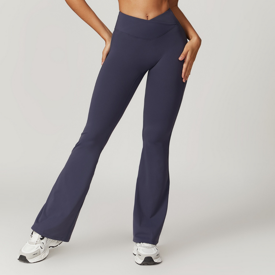 Sustainable Stylish Flared Legging - Navy 