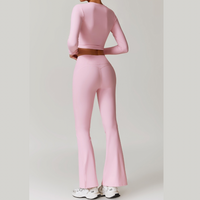 VERA Long Sleeve Yoga Legging Set - Pink