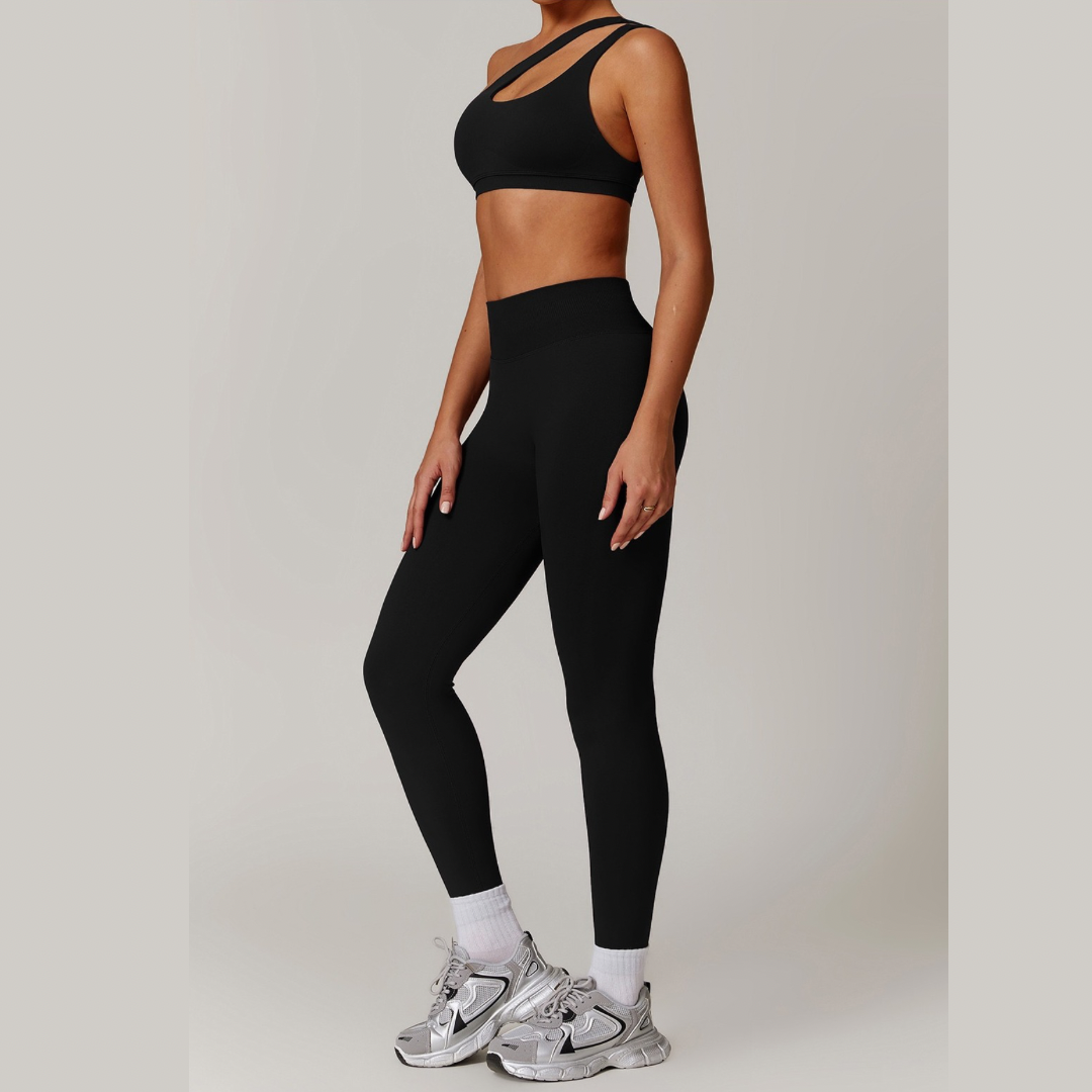 ATHENA Seamless Stylish Legging Set - Black