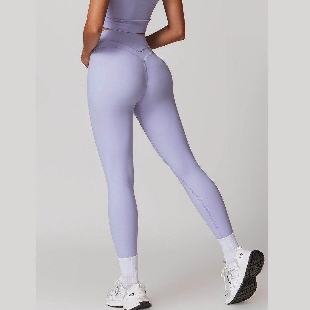 STELLA Double Layer Stylish Legging - Lavender