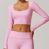 BONI Stylish Elegant Long Sleeve Top - Pink