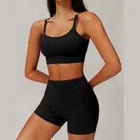 Elysian Glow Sculpt Short Set - Black