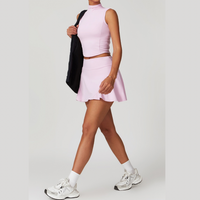 LILA Chic Vest Top Tennis Short Set - Pink