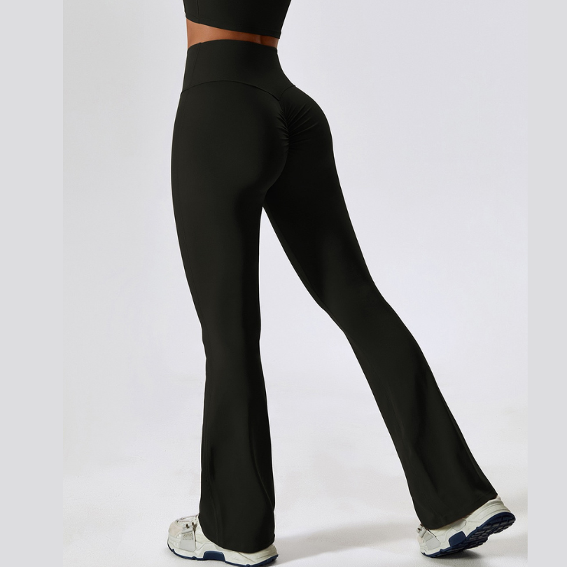 Fabulous Scrunch Flared Legging - Black