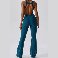 Timeless Bell Bottom Jumpsuit - Blue