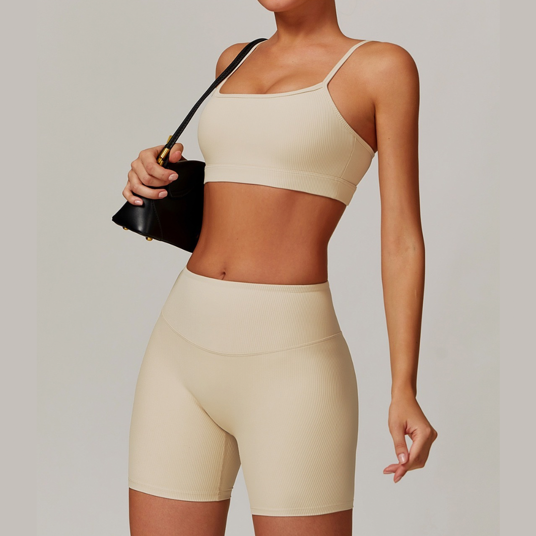 DALI Ribbed Premium Short Set - Beige