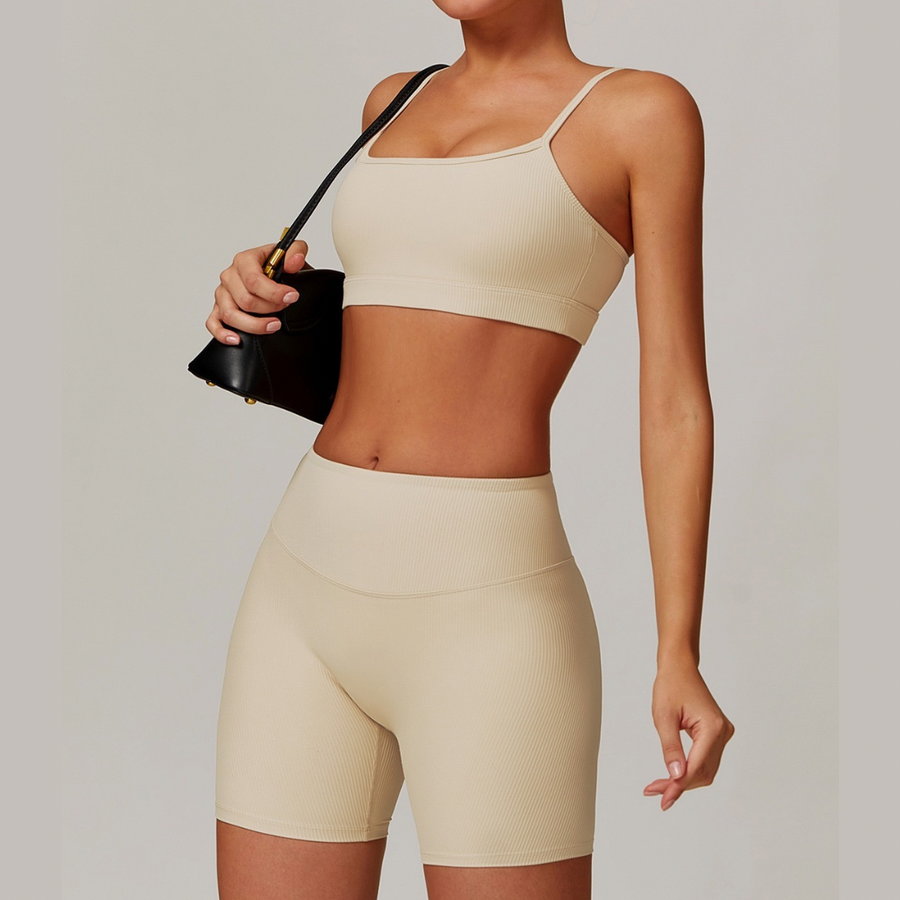 DALI Ribbed Premium Short Set - Beige