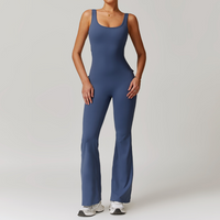 BOBBI Chic & Sculpted Flared Bottom Jumpsuit - Blue