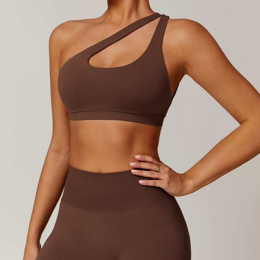ATHENA Seamless Stylish Crop Top - Coffee