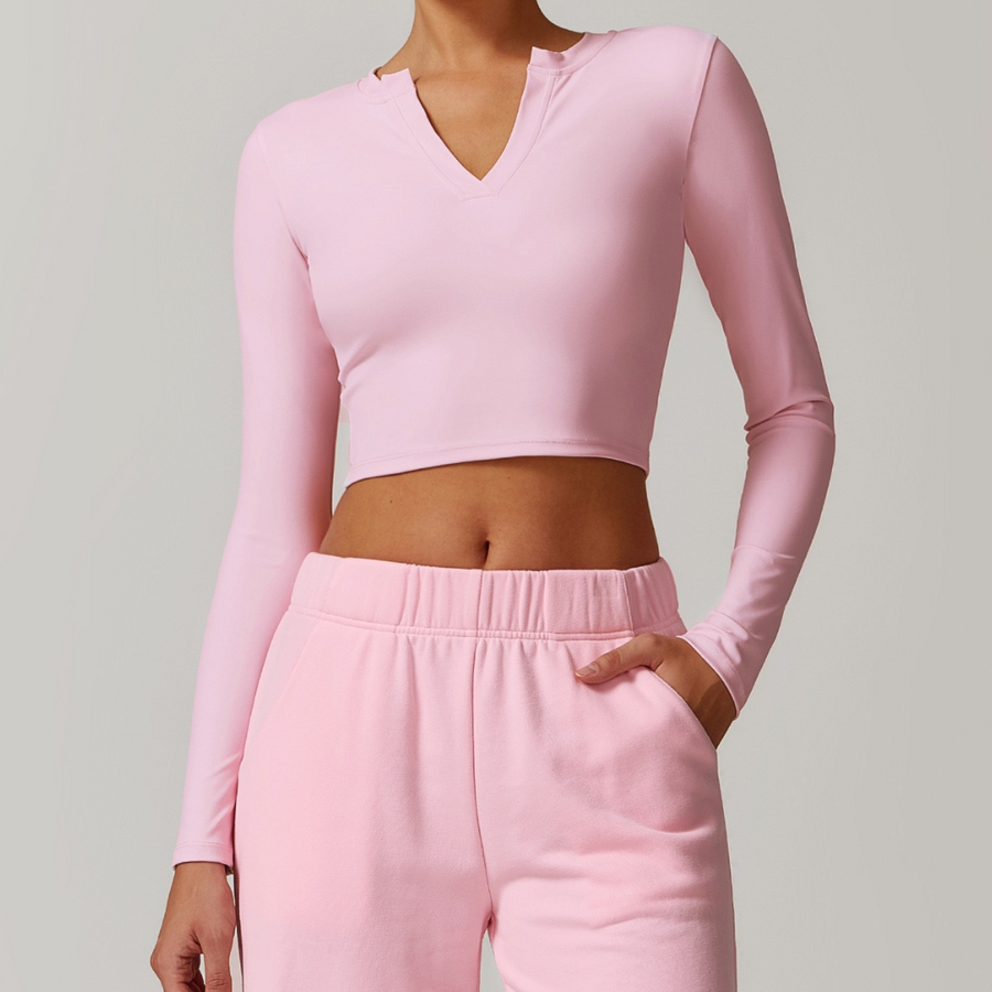 VERA Buttery Soft Long Sleeve Top - Pink