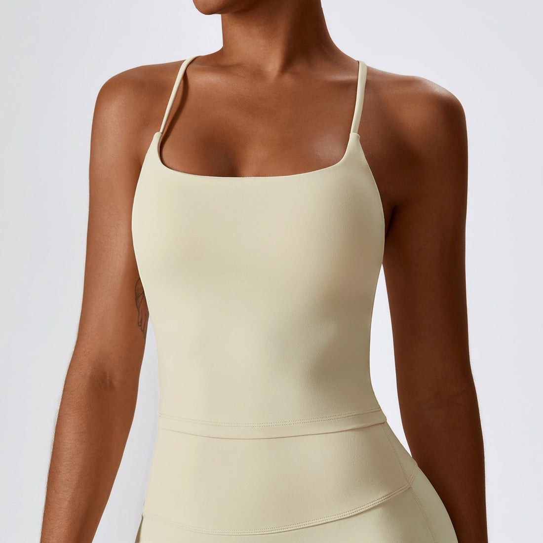 BETTY Premium Vest Top - Cream White