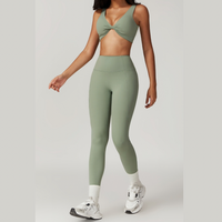 CAMILA Sexy Style Legging Set - Sage Green