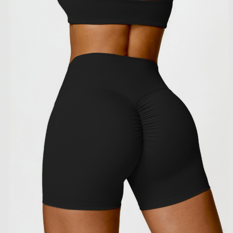 Premium Quality Scrunched Short - Μαύρο 