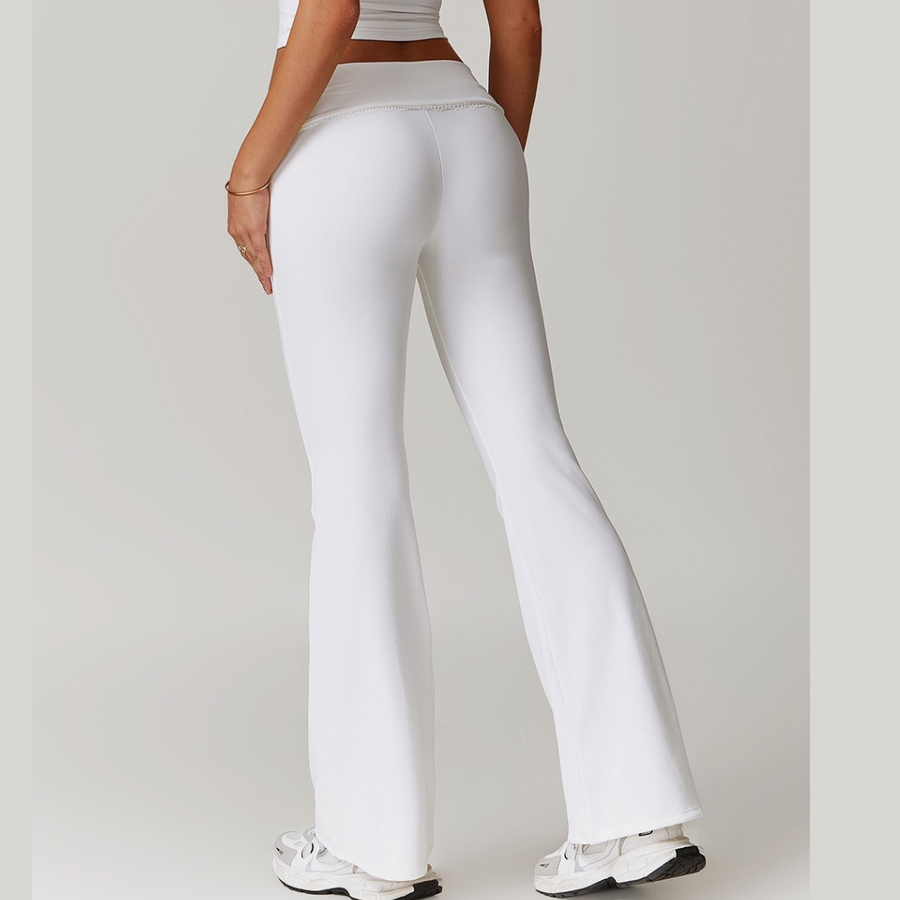 BONI Elegant Flared Legging - White