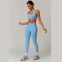 ATHENA Seamless Stylish Legging Set - Sky Blue