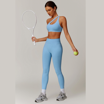 ATHENA Seamless Stylish Legging Set - Sky Blue
