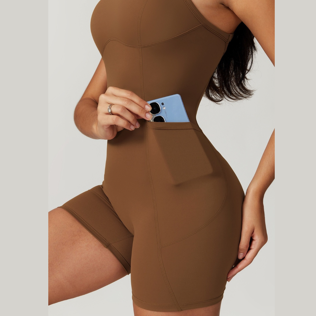 BETA Premium Quality Adjustable Romper - Brown