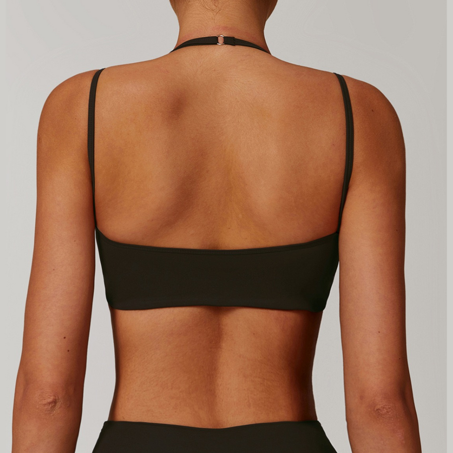 COCO Stylish Crop Top - Dark Coffee