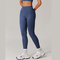 Elysian Glow Metallic Sculpt Legging - Navy