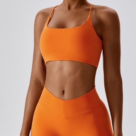 Stylish Straps Couldy Soft Top - Orange