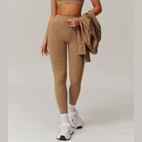 Elysian Glow Metallic Sculpt Legging - Brown