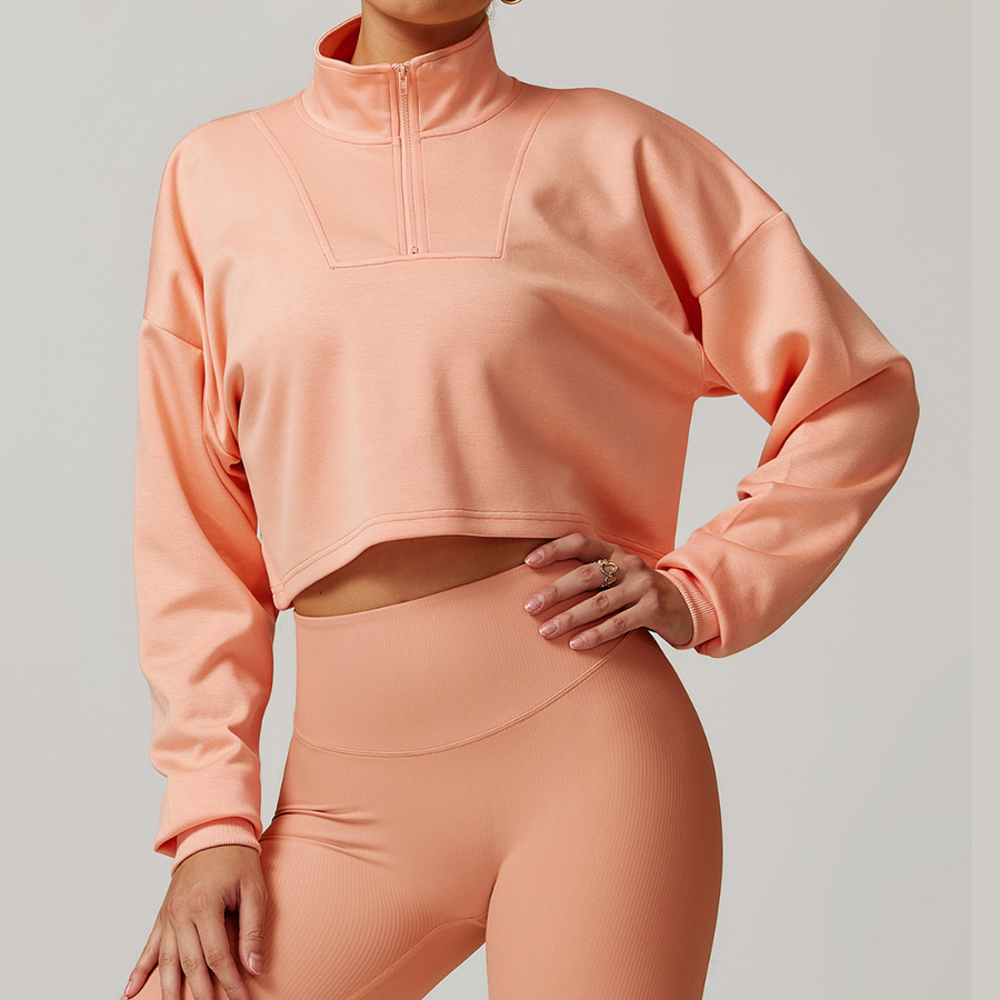 Alibi Effortless Stylish Chic Jumper - Peach