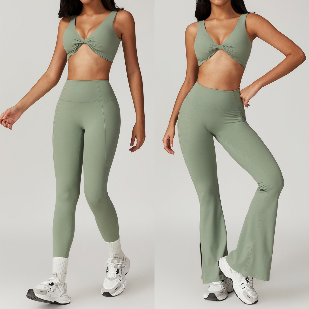 CAMILA Sexy Style Legging Set - Sage Green