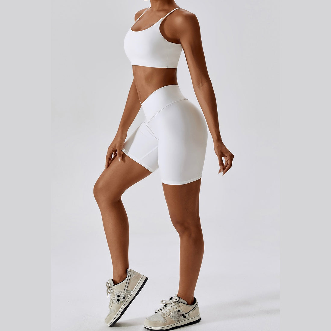 Short Stylish Couldy Soft Set - White