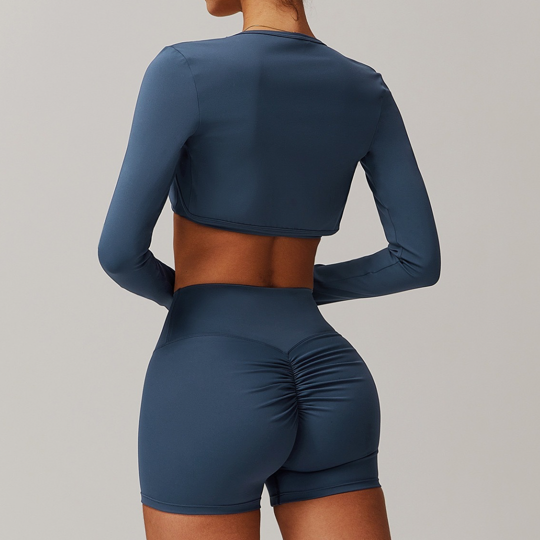 SleekFlex 3pcs Short Set - Blue