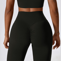 Fabulous Scrunch Flared Legging - Black