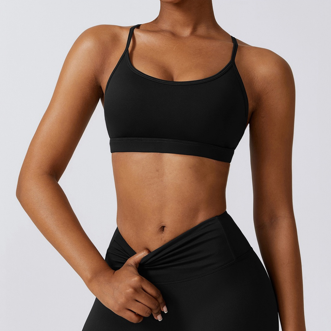 Stylish Cloud Soft Crop Top - Black