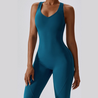 Timeless Bell Bottom Jumpsuit - Blue