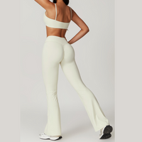 Sustainable Stylish Flared Legging Set - Cream White