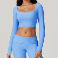 BONI Stylish Elegant Long Sleeve Top - Blue