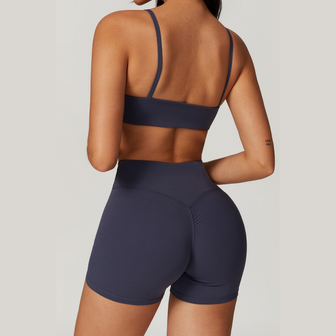 Sustainable Stylish Short Set - Navy 