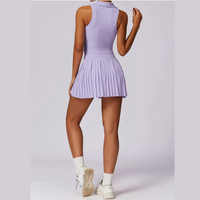 Vest Top Cute Tennis Set Set - Μωβ 