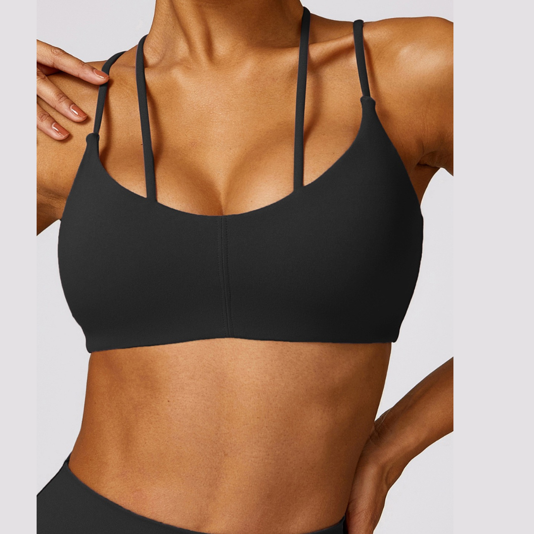 Unique Stylish Sexy Design Crop Top - Black