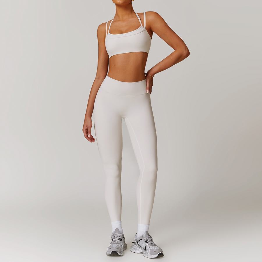 COCO Stylish Legging Set - Cream White