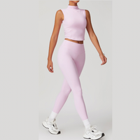 LILA Chic Vest Top Legging Set - Pink