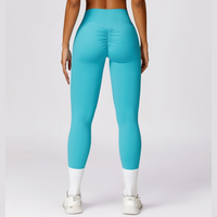 Sexy Style Skinny Scrunched Legging - Turquoise