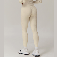 Elysian Glow Metallic Sculpt Legging - Apricot
