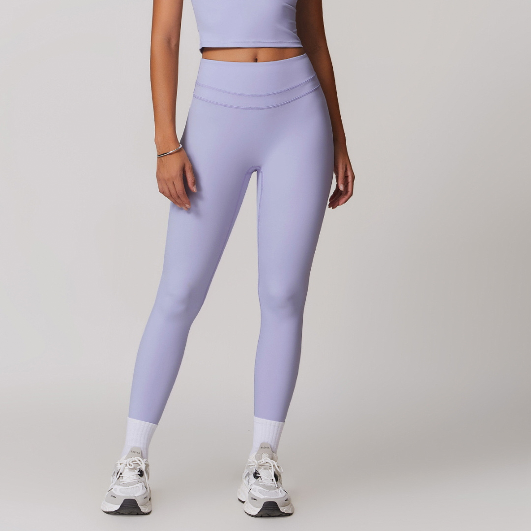 STELLA Double Layer Stylish Legging - Lavender