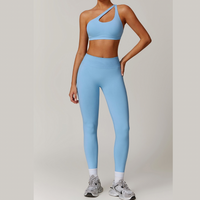 ATHENA Seamless Stylish Legging Set - Sky Blue