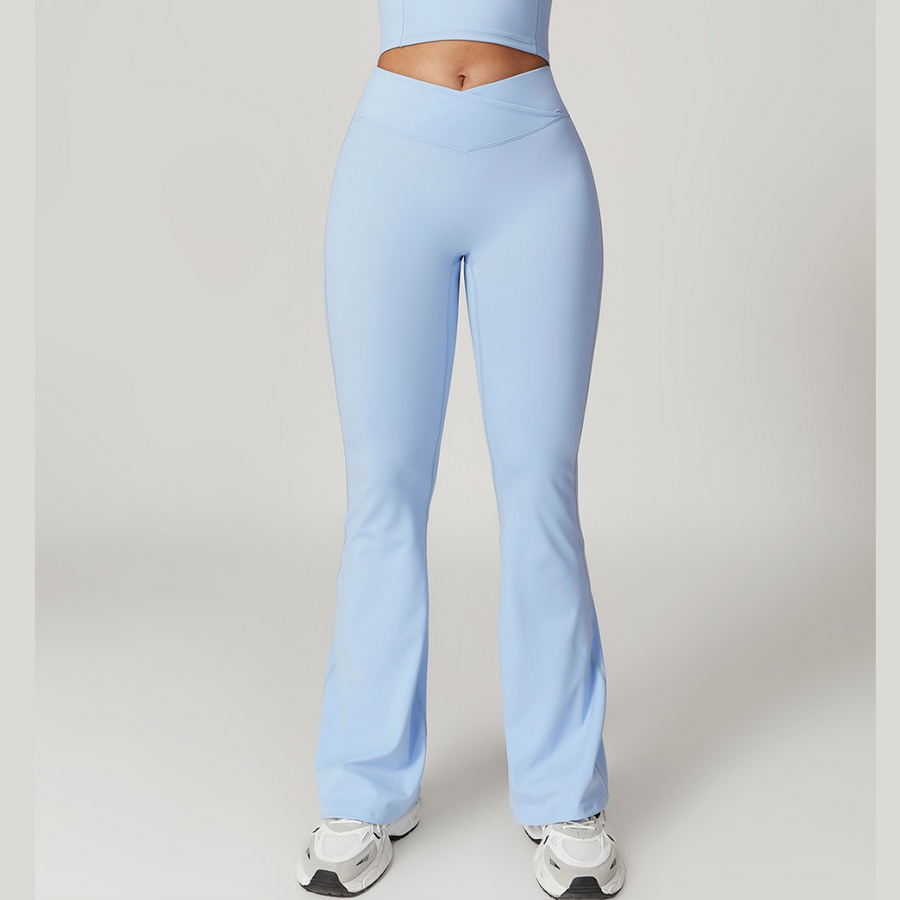 Sustainable Stylish Flared legging - Sky Blue 