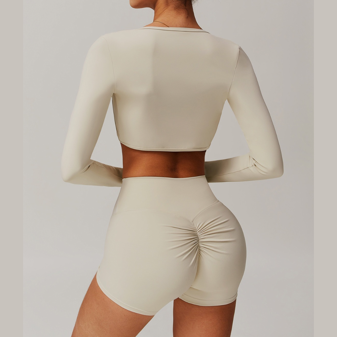 SleekFlex 3pcs Short Set - Beige