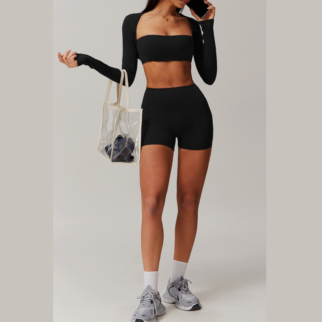 SleekFlex 3pcs Short Set - Black