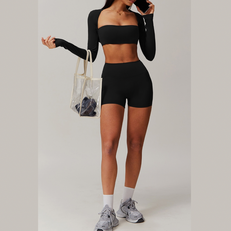 SleekFlex 3pcs Short Set - Black